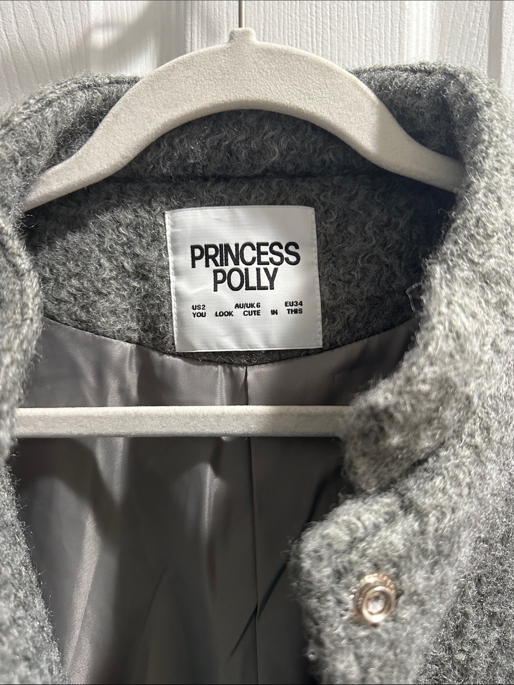 Princess Polly Stillar Bomber Jacket Grey - Picture 4 of 6
